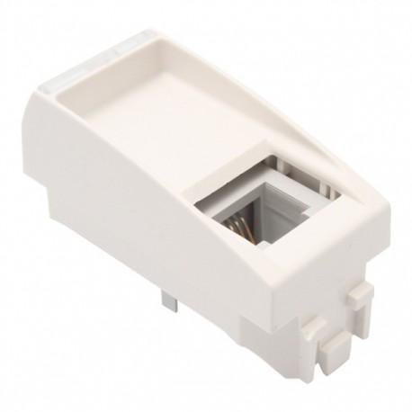 TOMA DE TELÉFONO 1 MODUO COLOR BLANCA - Envío Gratuito