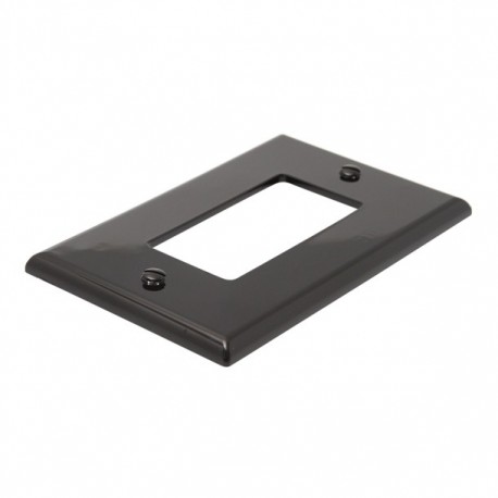 PLACA DECORA NEGRA C/TORNILLOS - Envío Gratuito