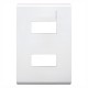 PLACA 2 MODULO RESTYLE BLANCA MODUS - Envío Gratuito