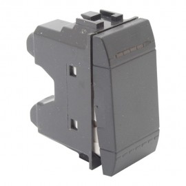 INTERRUPTOR SENCILLO 1 MÓDULO COLOR NEGRO - Envío Gratuito