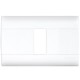 PLACA C/CHASIS 1MODULO BLANCA MODUS - Envío Gratuito