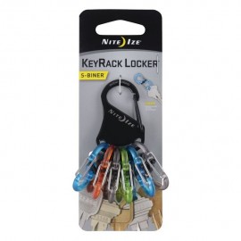 LLAVERO KEYRACK MOSQUETONES "S" DE PLÁSTICO CON CIERRE - Envío Gratuito