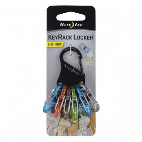 LLAVERO KEYRACK MOSQUETONES "S" DE PLÁSTICO CON CIERRE - Envío Gratuito