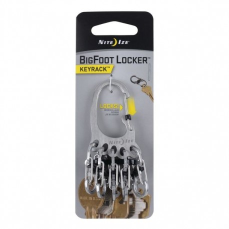 LLAVERO KEYRACK BIGFOOT MOSQUETONES "S" DE METAL CON CIERRE - Envío Gratuito