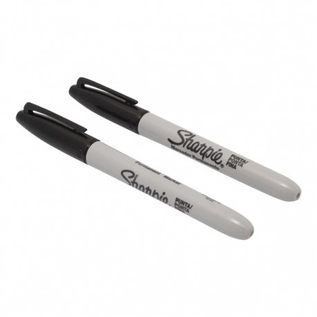 MARCADOR SHARPIE PERMANENTE NEGRO PUNTO FINO 2 PIEZAS - Envío Gratuito