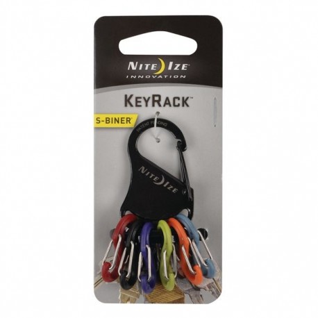 LLAVERO KEYRACK MOSQUETONES "S" DE PLÁSTICO - Envío Gratuito