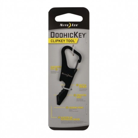 LLAVERO MULTIHERRAMIENTA DOOHICKEY CLIPKEY NEGRO - Envío Gratuito