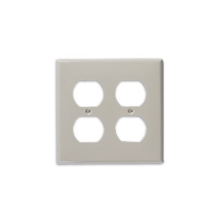 PLACA 4X4 PARA CONTACTO DÚPLEX MARFIL - Envío Gratuito