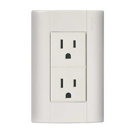 TOMA DUPLEX 2P+T,C/PLACA - Envío Gratuito