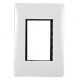 PLACA BLANCA DE 3 MODULOS - Envío Gratuito