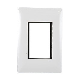PLACA BLANCA DE 3 MODULOS - Envío Gratuito