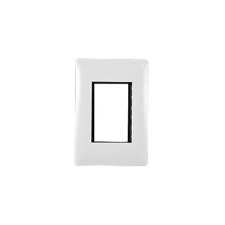 PLACA BLANCA DE 3 MODULOS - Envío Gratuito
