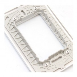 PLACA 3 MÓDULOS PLÁSTICA COLOR BLANCO - Envío Gratuito
