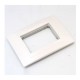 PLACA 3 MÓDULOS PLÁSTICA COLOR BLANCO - Envío Gratuito