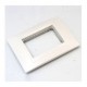 PLACA 3 MÓDULOS PLÁSTICA COLOR BLANCO - Envío Gratuito