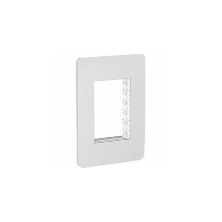 PLACA 3 MÓDULOS GAMMA SILVER SCHNEIDER ELECTRIC - Envío Gratuito