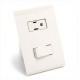 INTERRUPTOR 2P-T C/PLACA MARFIL - Envío Gratuito