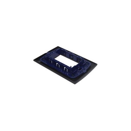 PLACA RECTANGULAR 3 MÓDULOS COLOR NEGRO - Envío Gratuito