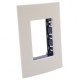 PLACA RECTANGULAR 3 MÓDULOS COLOR BLANCA - Envío Gratuito