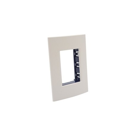 PLACA RECTANGULAR 3 MÓDULOS COLOR BLANCA - Envío Gratuito