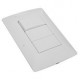 PLACA 3M 1 INT SENCILLO Y 2 FP BLANCO - Envío Gratuito