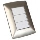 PLACA 3M 2 INT SENCILLOS Y 1 FP PERLA - Envío Gratuito