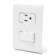 PLACA CON 1 INT.& 2PT BLANCO (ARM - Envío Gratuito