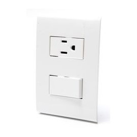 PLACA CON 1 INT.& 2PT BLANCO (ARM - Envío Gratuito