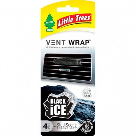 AROMATIZANTE VENT WRAP BLACK ICE LITTLE TREES - Envío Gratuito