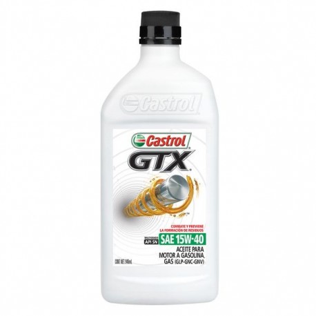 ACEITE LUBRICANTE 12/1 GTX 15W40 SPAN CASTROL - Envío Gratuito
