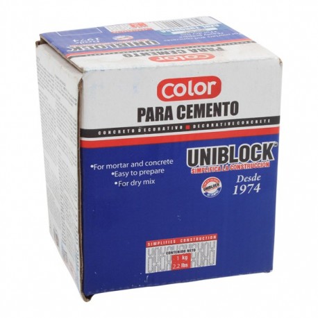 COLOR PARA CEMENTO AZUL TURQUESA - Envío Gratuito