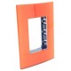 PLACA RECTANGULAR 3 MÓDULOS COLOR NARANJA - Envío Gratuito