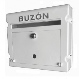 BUZÓN ALEMAN BLANCO CON CHAPA - Envío Gratuito