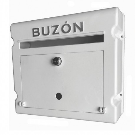 BUZÓN ALEMAN BLANCO CON CHAPA - Envío Gratuito
