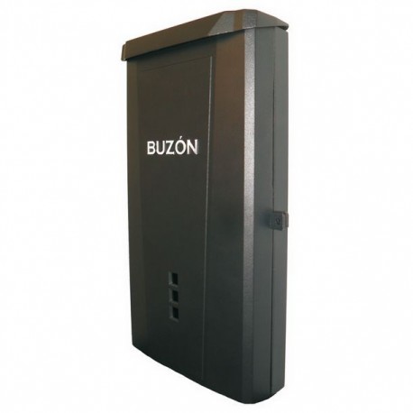 BUZÓN NEGRO CON CHAPA - Envío Gratuito