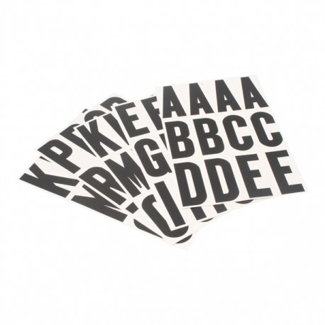 LETRAS NEGRO CON BLANCO 3" MM-4L - Envío Gratuito