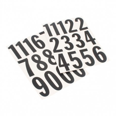 NÚMERO NEGRO CON BLANCO 3" MM-4N - Envío Gratuito