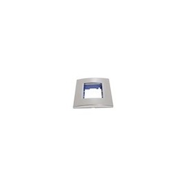 PLACA RECTANGULAR 3 MÓDULOS COLOR NÍQUEL - Envío Gratuito