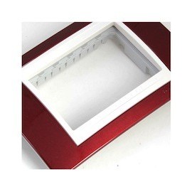 PLACA 3 MÓDULOS PLÁSTICA COLOR TERRACOTA - Envío Gratuito