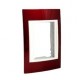 PLACA 3 MÓDULOS PLÁSTICA COLOR TERRACOTA - Envío Gratuito