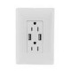 CONTACTO DUPLEX 2P+T C/2 TOMAS USB 2.1 AMP C/ PLACA - Envío Gratuito