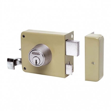 CERRADURA SOBREPONER 175 MONTAFACIL IZQUIERDA BEIGE - Envío Gratuito