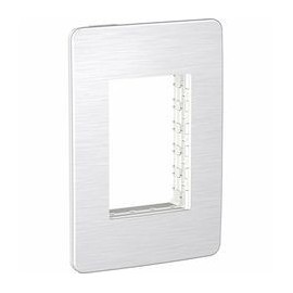 PLACA 3 MÓDULOS COSMIC GREY SCHNEIDER ELECTRIC - Envío Gratuito