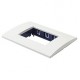 PLACA RECTANGULAR 3 MÓDULOS COLOR PLATA - Envío Gratuito