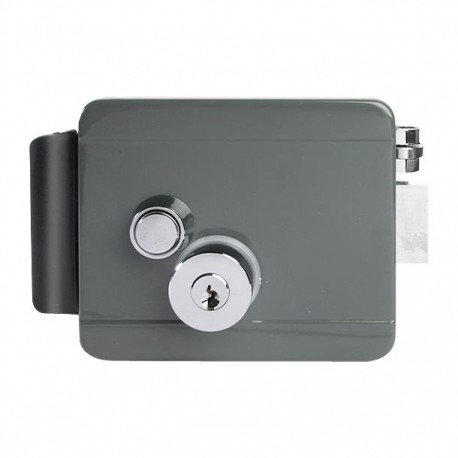 CHAPA ELÉCTRICA REVERSIBLE CON PULSADOR - Envío Gratuito