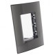 PLACA RECTANGULAR 3 MÓDULOS COLOR HUMO - Envío Gratuito