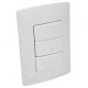 PLACA 3M 3 INT SENCILLOS BLANCO - Envío Gratuito