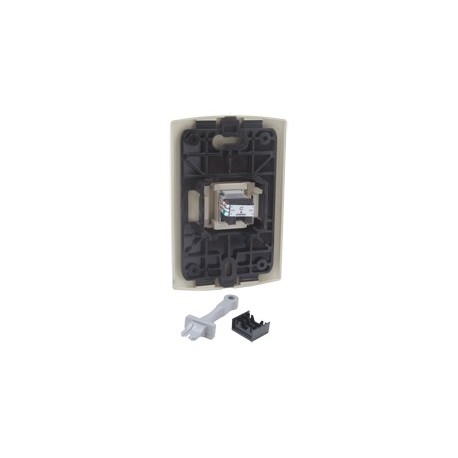 PLACA CON JACK TELEFÓNICO BÁSICA ARMAZÓN MARFIL - Envío Gratuito