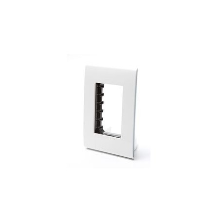 PLACA DE 3 MÓDULOS BLANCA / AQUA - Envío Gratuito