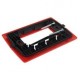 PLACA RESINA 3 MÓDULOS ROJO - Envío Gratuito